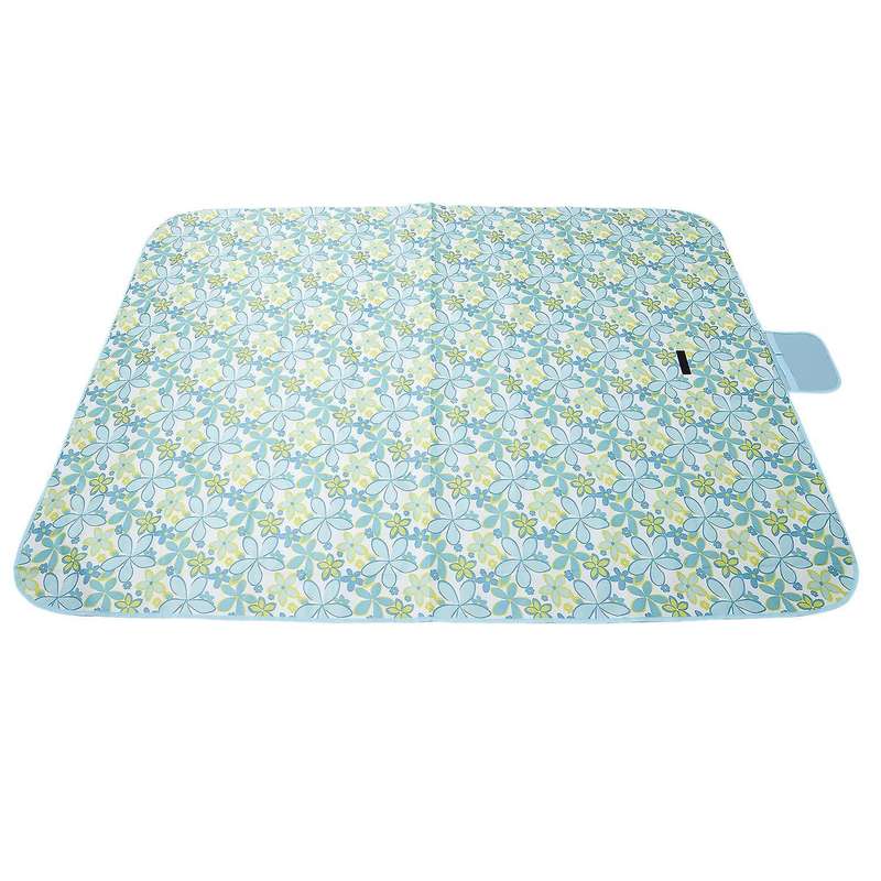 Outdoor Picnic Blanket Camping Travel Waterproof Foldable Hiking Sandproof Beach Mat Blue