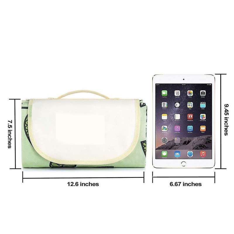 Outdoor Picnic Blanket Sandproof Waterproof Picnic Blanket Tote for Camping Hiking Grass Travelling