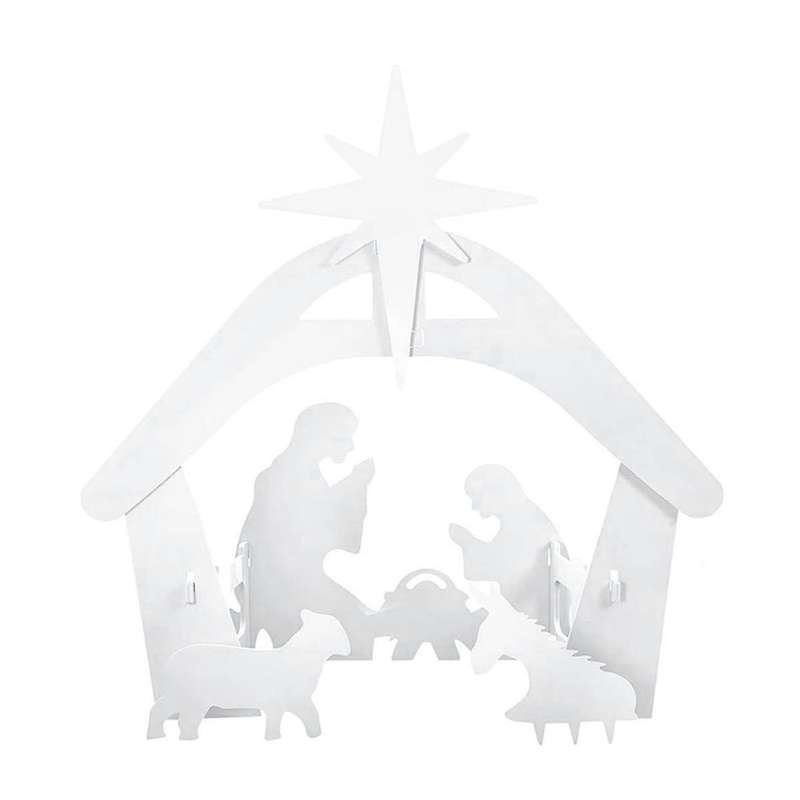 Outdoor Nativity Scene, Weatherproof Nativity Sets for Christmas Outdoor Decor, Lighted Decoration