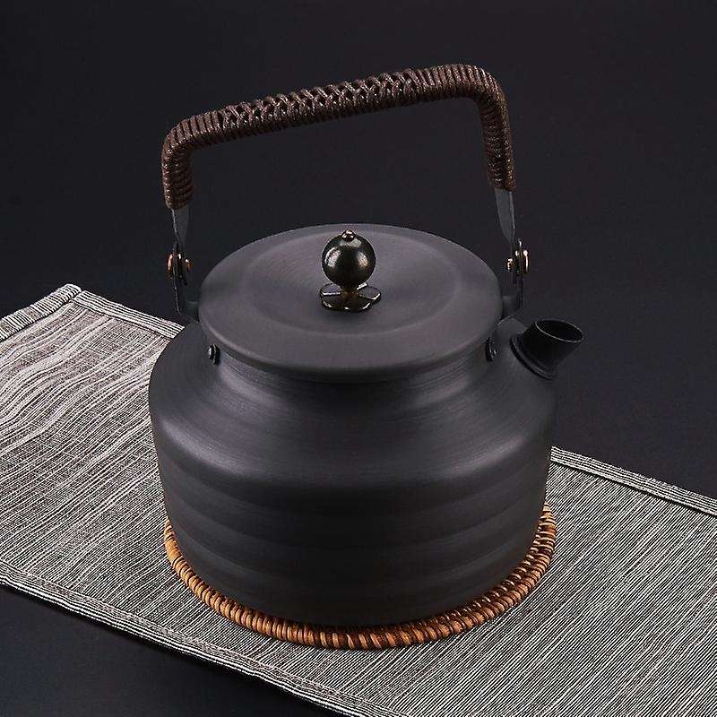 Outdoor Picnic Supplies 1.3L Ancient Chinese Style Kettle Boil Tea Coffee Kettle Water Jug Canteen C