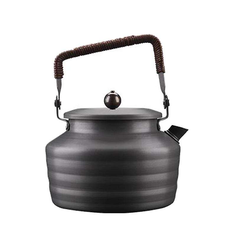 Outdoor Picnic Supplies 1.3L Ancient Chinese Style Kettle Boil Tea Coffee Kettle Water Jug Canteen C