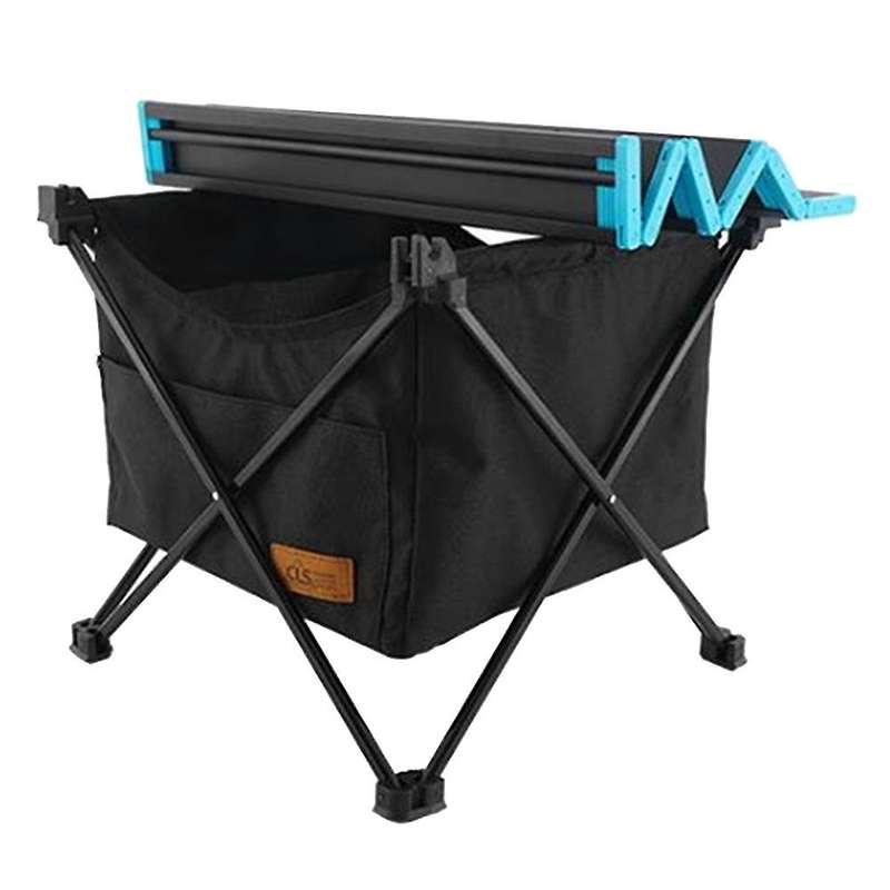 Outdoor Picnic Foldable Table Camping Desk with Waterproof Tableware Clothes Storage Bag