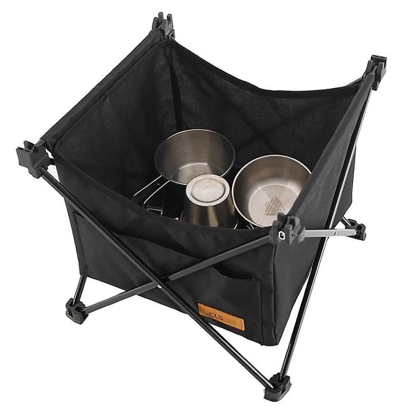 Outdoor Picnic Foldable Table Camping Desk with Waterproof Tableware Clothes Storage Bag