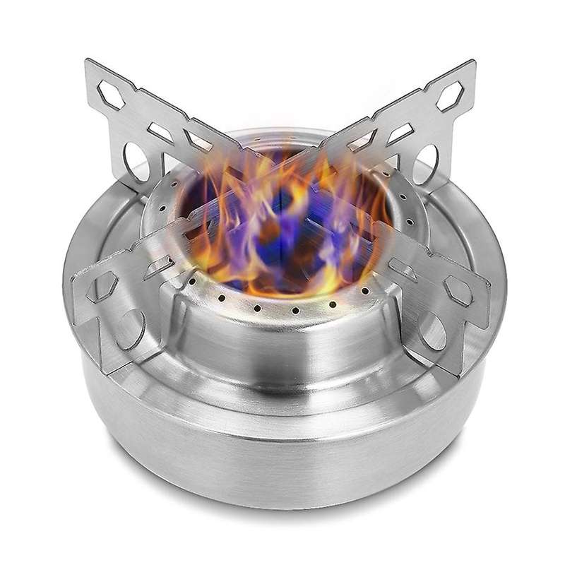 Outdoor Portable Alcohol Stove Mini Camping Stove Rack Combo Set Alcohol Burners with Stand Stove Ra