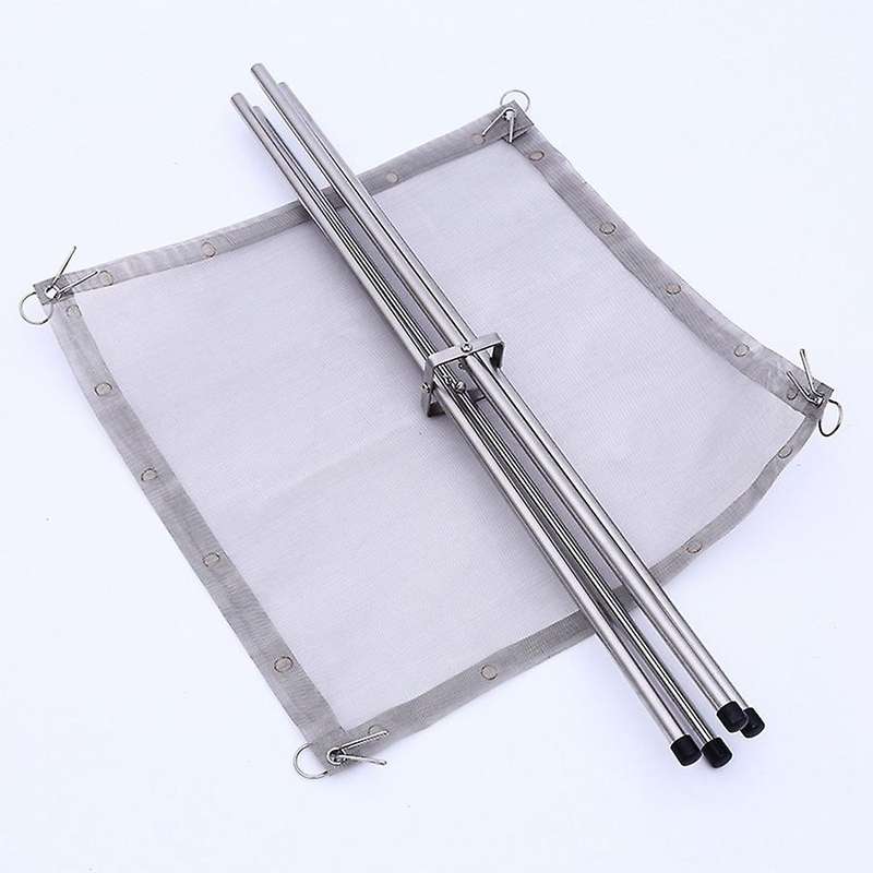 Outdoor Portable Bonfire Frame Folding Furnace Fire Rack Stack Grill Stainless Steel Point Charcoal