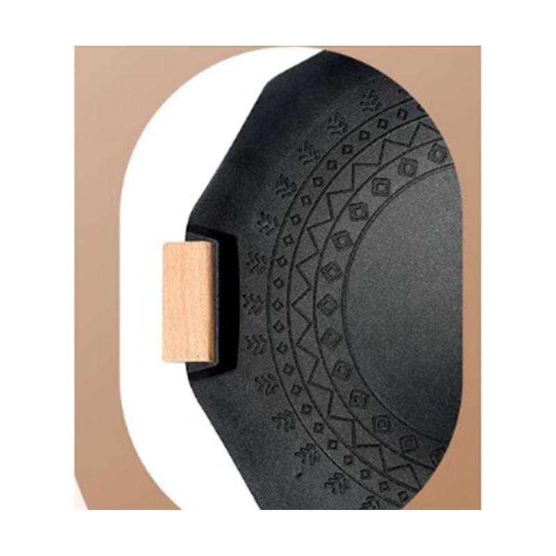 Outdoor Portable Camping Hexagram Maifan Stone Non-stick Smokeless Induction Cooker Gas Dual- Barbe