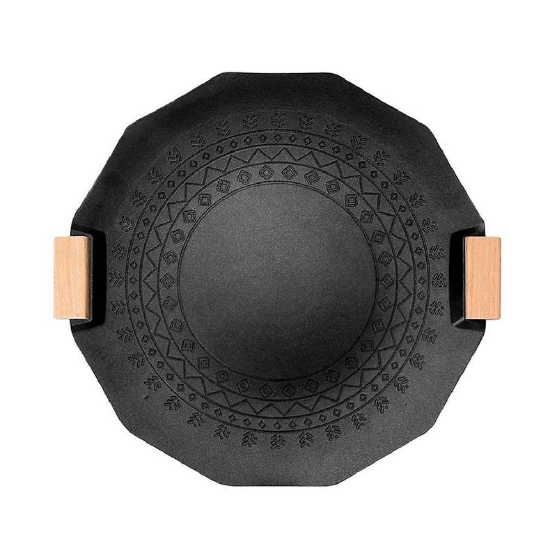 Outdoor Portable Camping Hexagram Maifan Stone Non-stick Smokeless Induction Cooker Gas Dual- Barbe