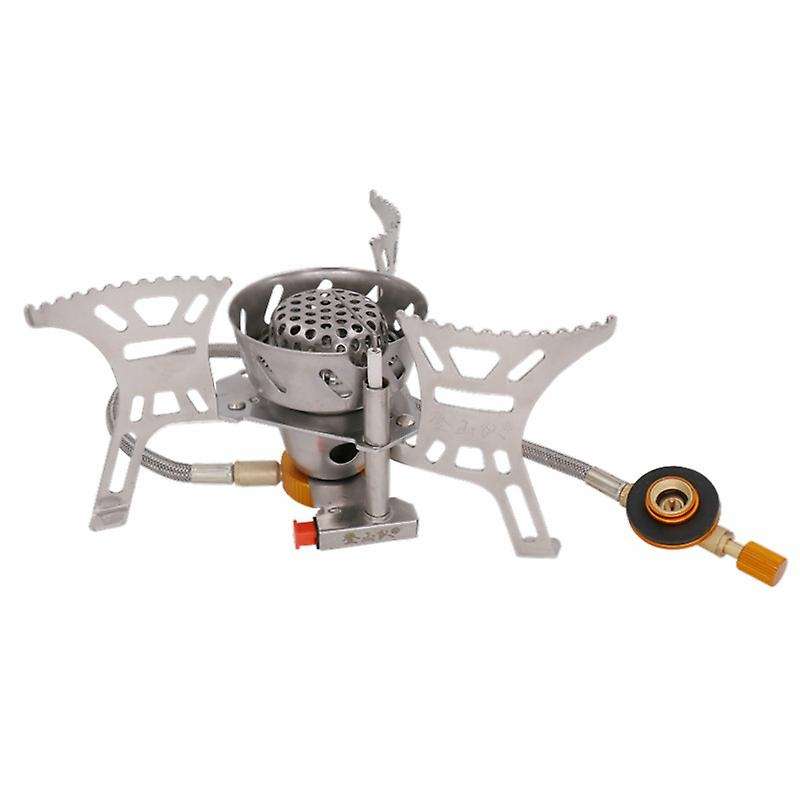 Outdoor Portable Folding Stoves Split Gas Windproof Stove Gas Burner for Camping Hiking Picnic Mount