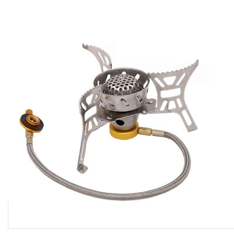 Outdoor Portable Folding Stoves Split Gas Windproof Stove Gas Burner for Camping Hiking Picnic Mount