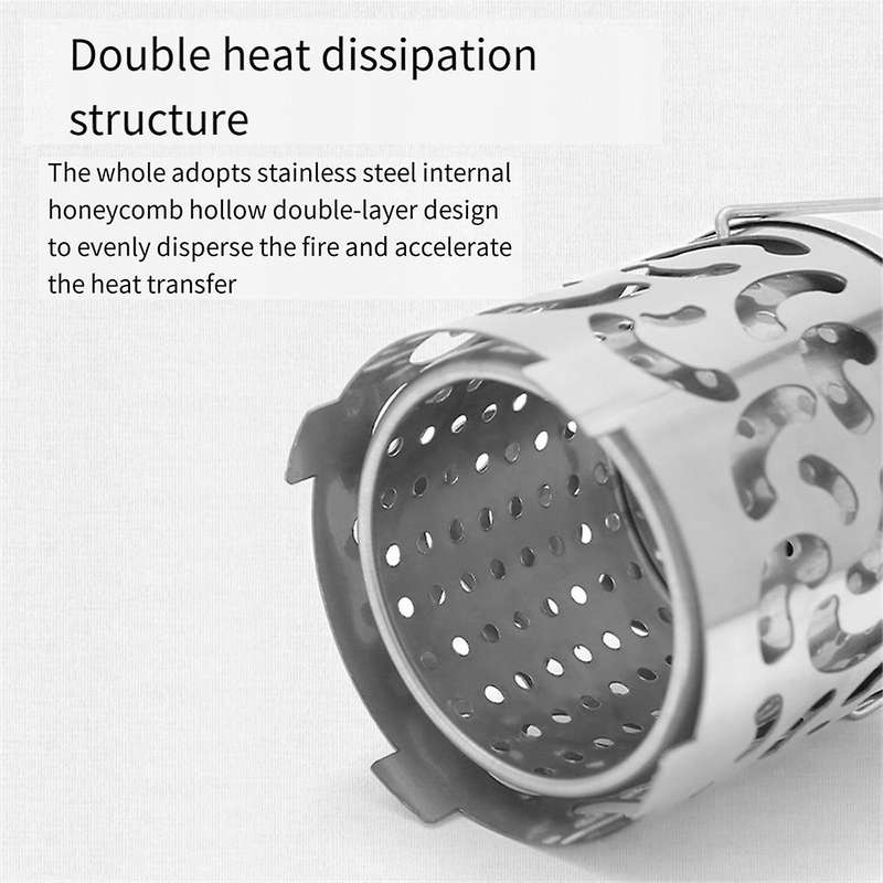 Outdoor Portable Gases Heater Stoves Heating Cover Mini Heater Cap Stainless Steel Gas Oven Burner C