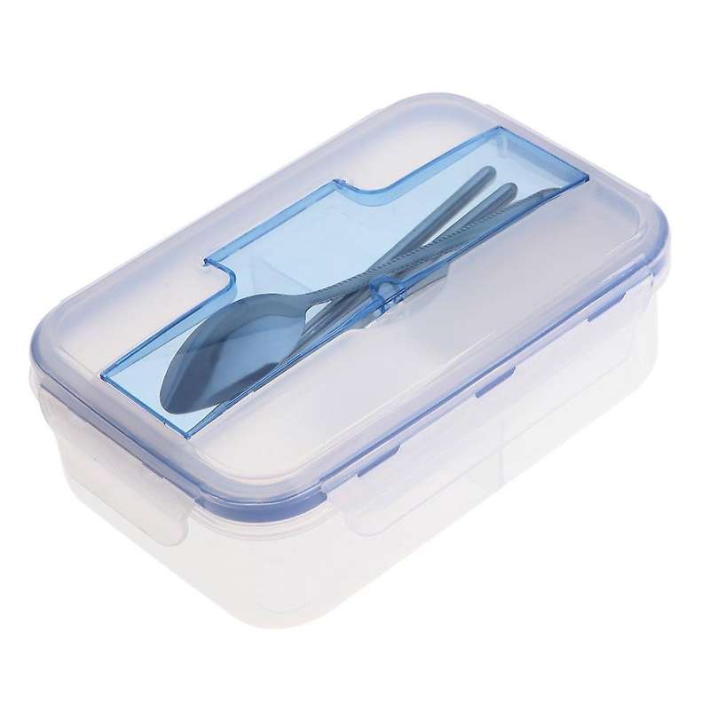 Outdoor Portable Microwave Lunch Box with Soup Bowl Food Leakproof Three Compartment 1000Ml Dinnerwa
