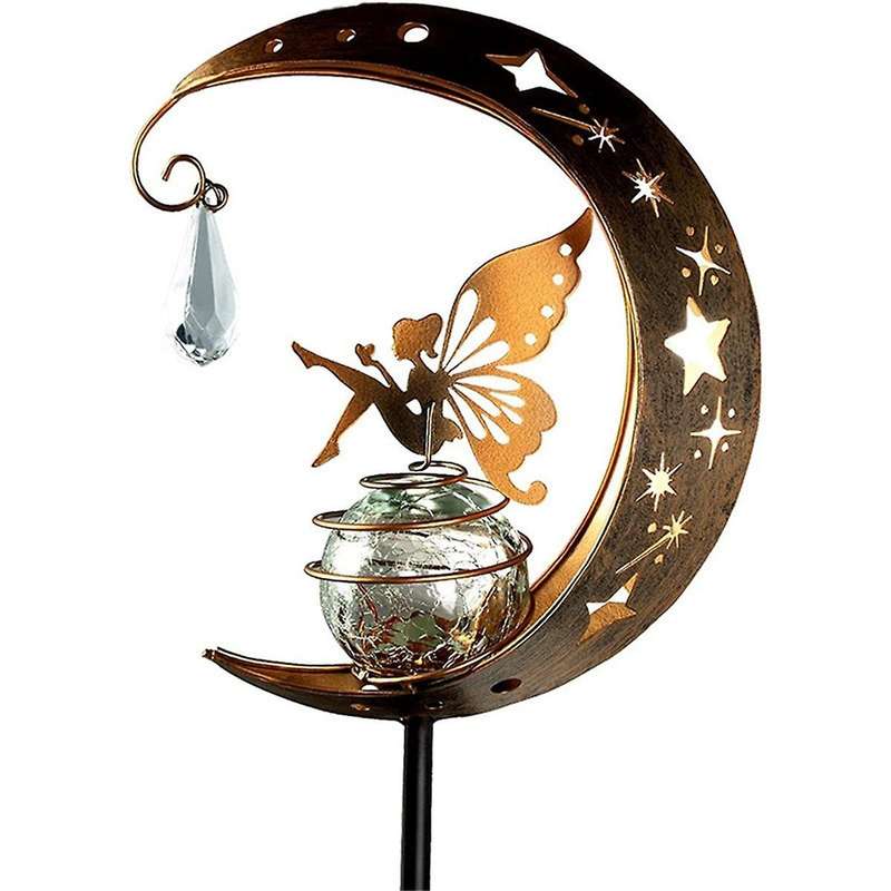 Outdoor Solar Garden Lighting, Solar Moon Fairy Lights, Lawn Garden Lights