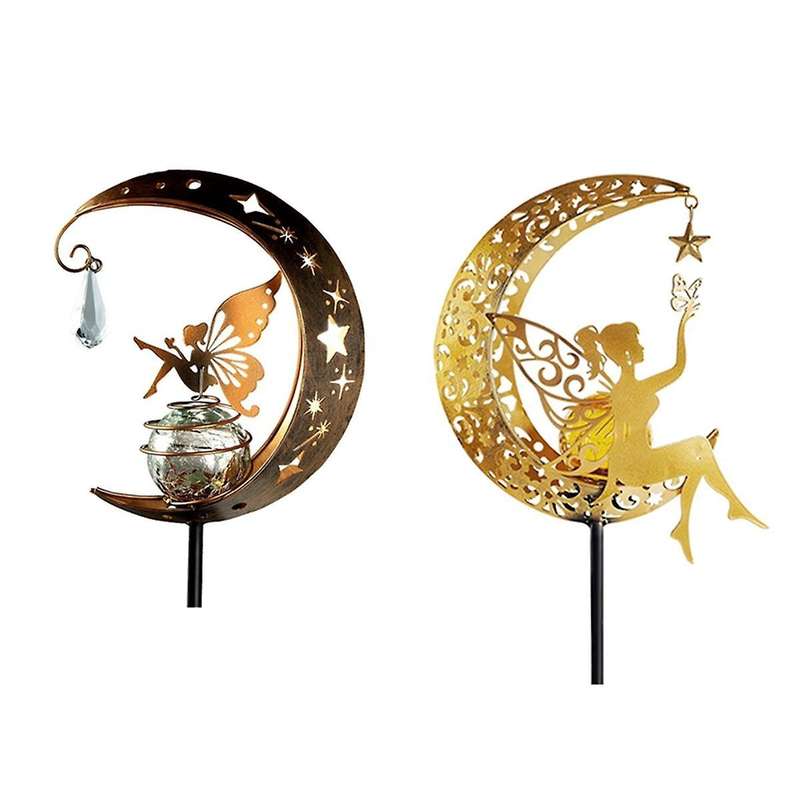 Outdoor Solar Garden Lighting, Solar Moon Fairy Lights, Lawn Garden Lights