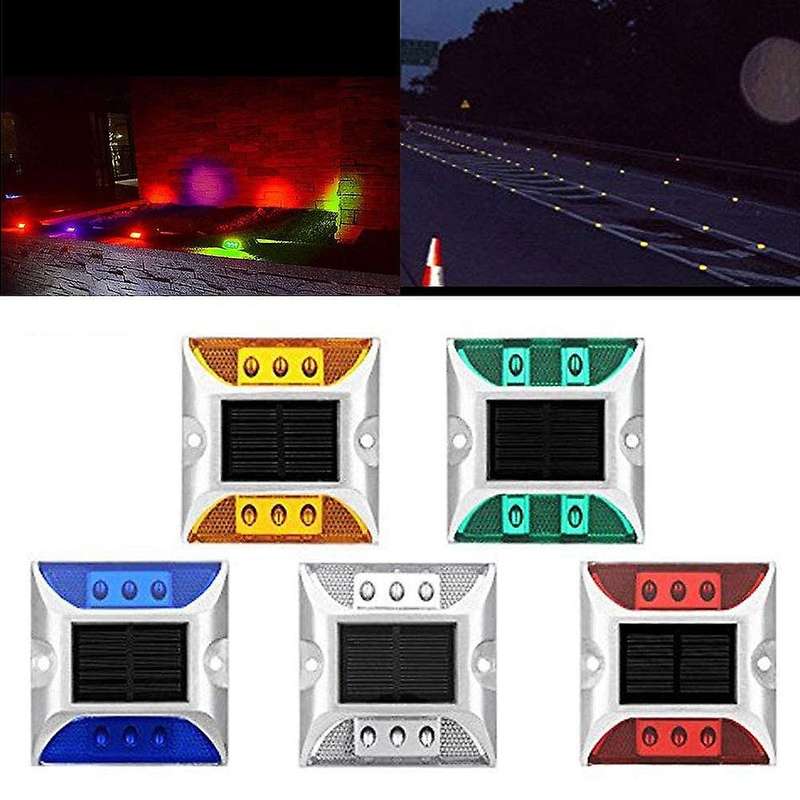 Outdoor Solar Road Stud Light Road Stud Light Waterproof Outdoor Study Lamp for Pathway Lake Boat Fl