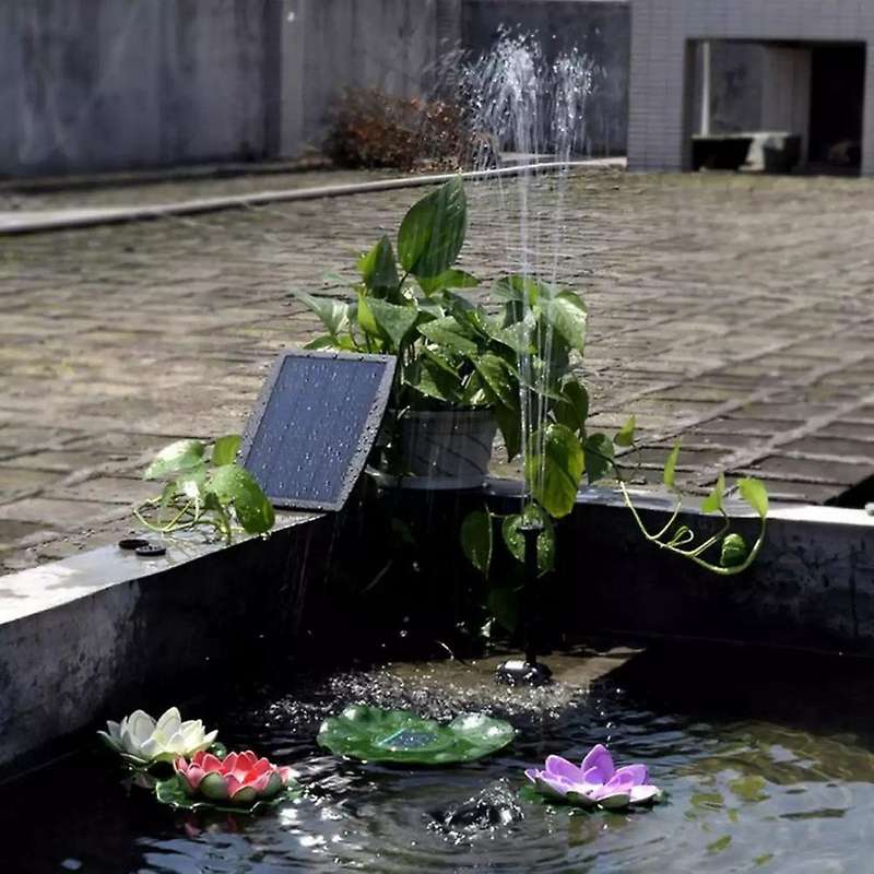 Outdoor Solar Water Fountain Pump for Bird Bath Garden Pool Pond Aquarium Floating Water Fountain Pu