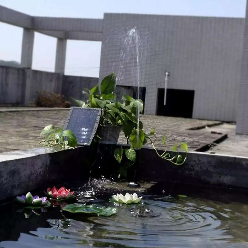 Outdoor Solar Water Fountain Pump for Bird Bath Garden Pool Pond Aquarium Floating Water Fountain Pu