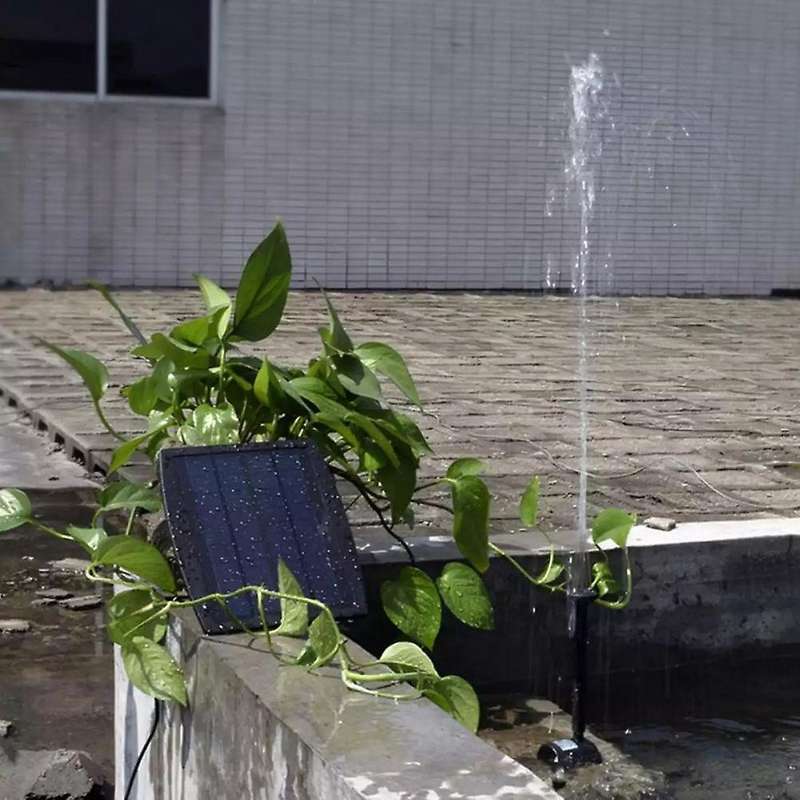 Outdoor Solar Water Fountain Pump for Bird Bath Garden Pool Pond Aquarium Floating Water Fountain Pu