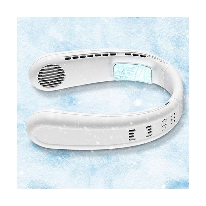 Outdoor Sports Fan F63 Neck Fan Mini Silent Semiconductor Cooling Portable Fan Azy Usb Neckband Han