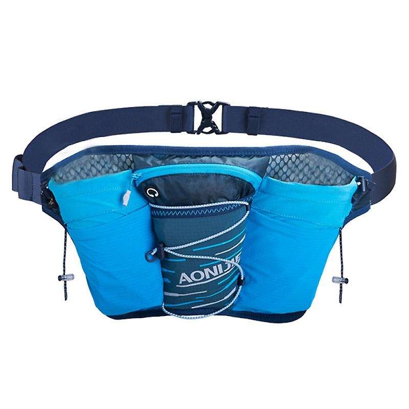 Outdoor Sports Belt Hydration Pack Double Water Tanks for Running Jogging Fitness Blue
