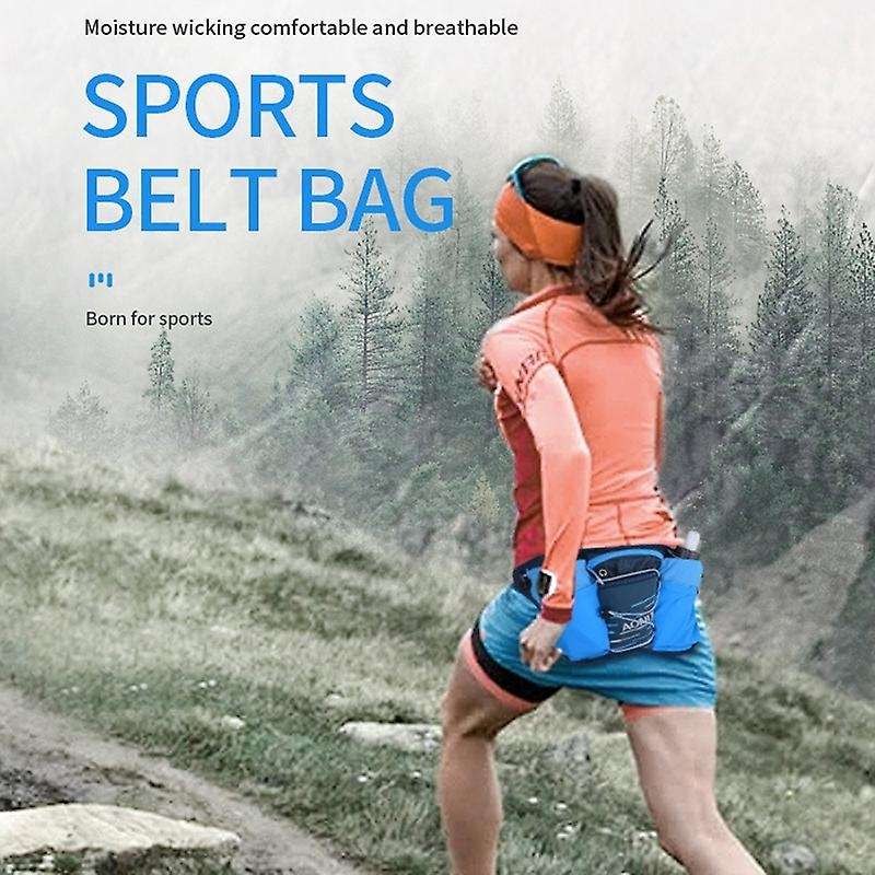 Outdoor Sports Belt Hydration Pack Double Water Tanks for Running Jogging Fitness Blue