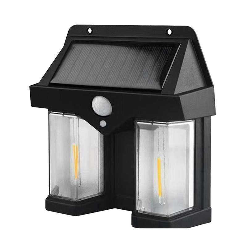 Outdoor Solar Wall Lamp Outdoor Dual-Core Solar Induction Lamp, Wireless Motion Sensor, Waterproof