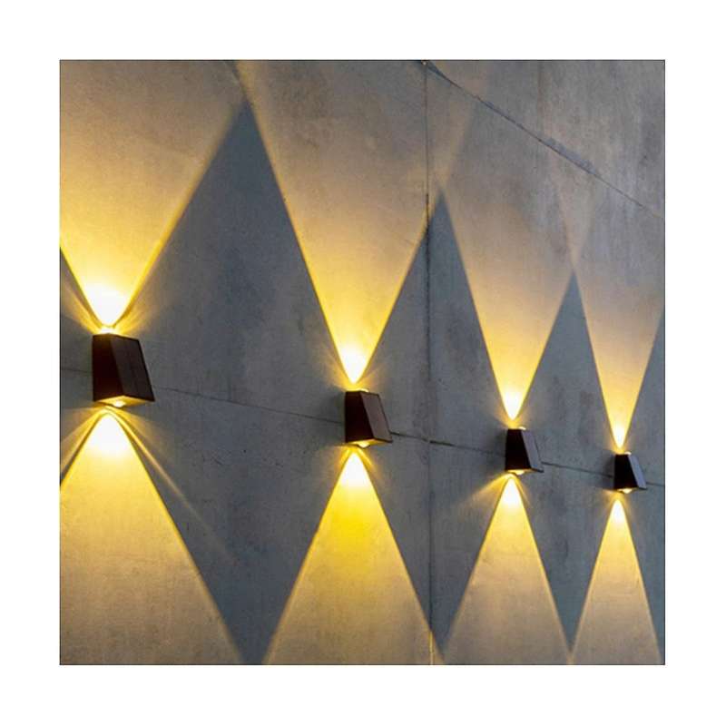 Outdoor Solar Wall Light Garden Villa Courtyard Porch Landscape Decorative Lamp Up and Down Luminou