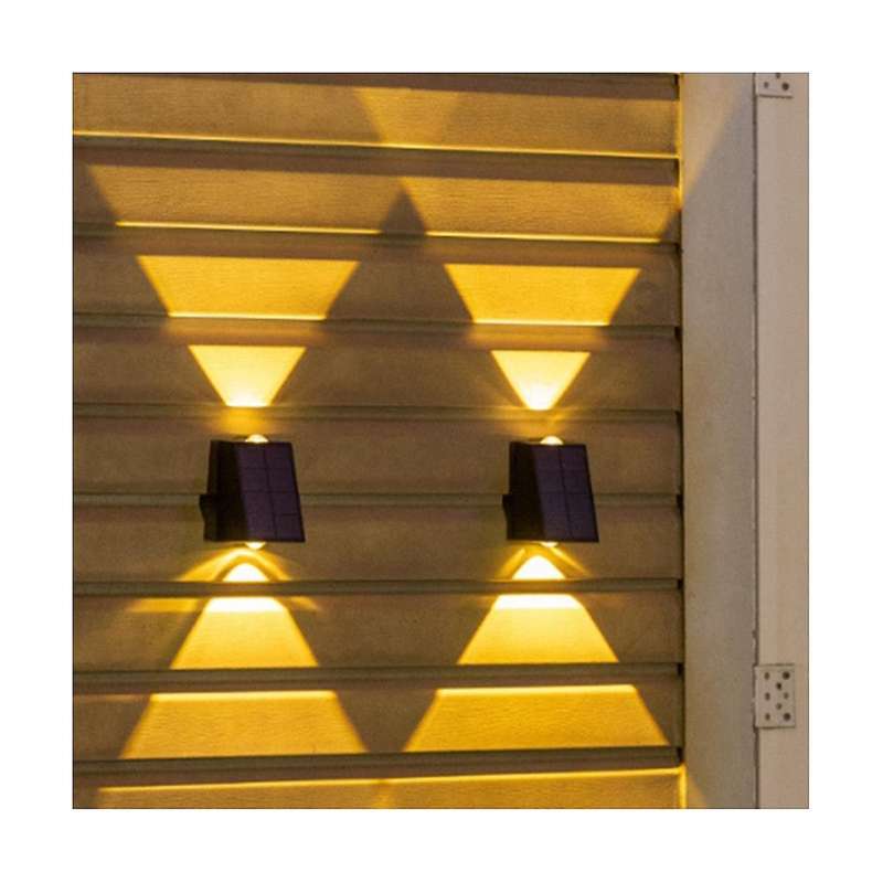 Outdoor Solar Wall Light Garden Villa Courtyard Porch Landscape Decorative Lamp Up and Down Luminou