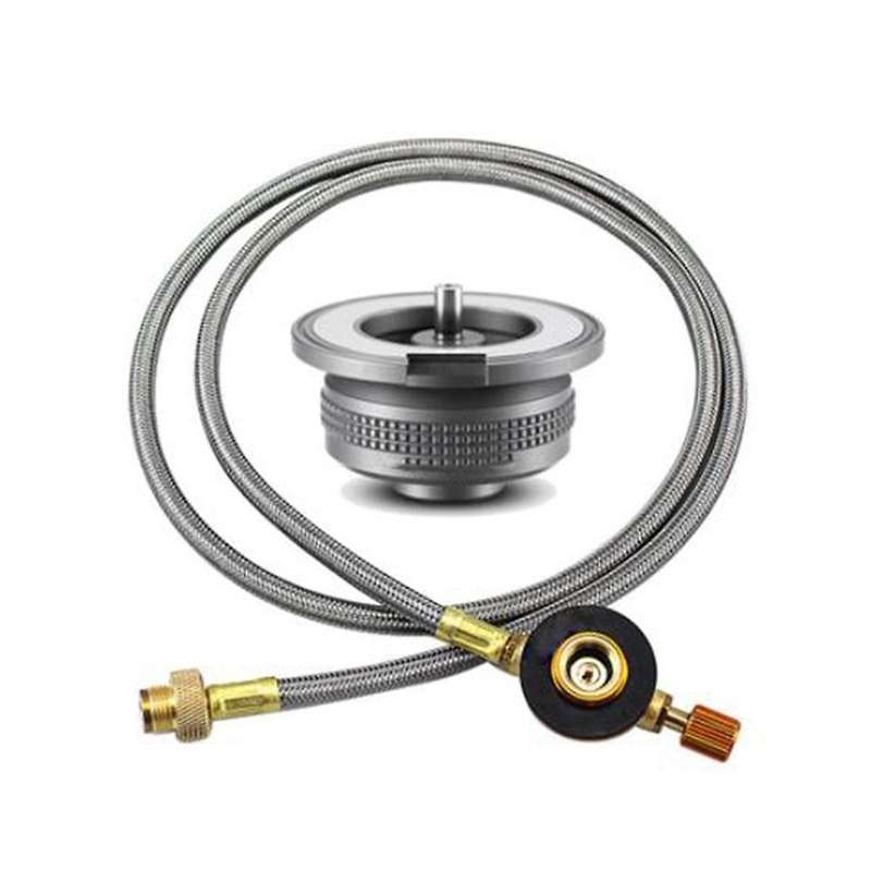 Outdoor Stove Gas Adapter Split Stove Converter Gas Tank Adaptor for Camping Cooking Picnic Camping