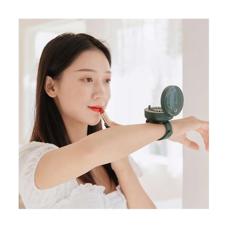 Outdoor Sports Fan Wrist Fan Adjustable Wearing Mesh Red Fan Mini Rechargeable Fan