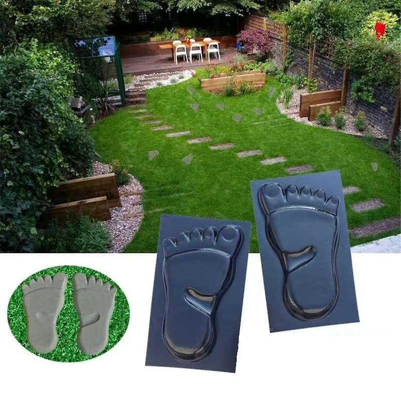 Outdoor Stepping Stone, Concrete and Forms, 2 Packs Cement Paver Mold, Garden Sculptures & Statues