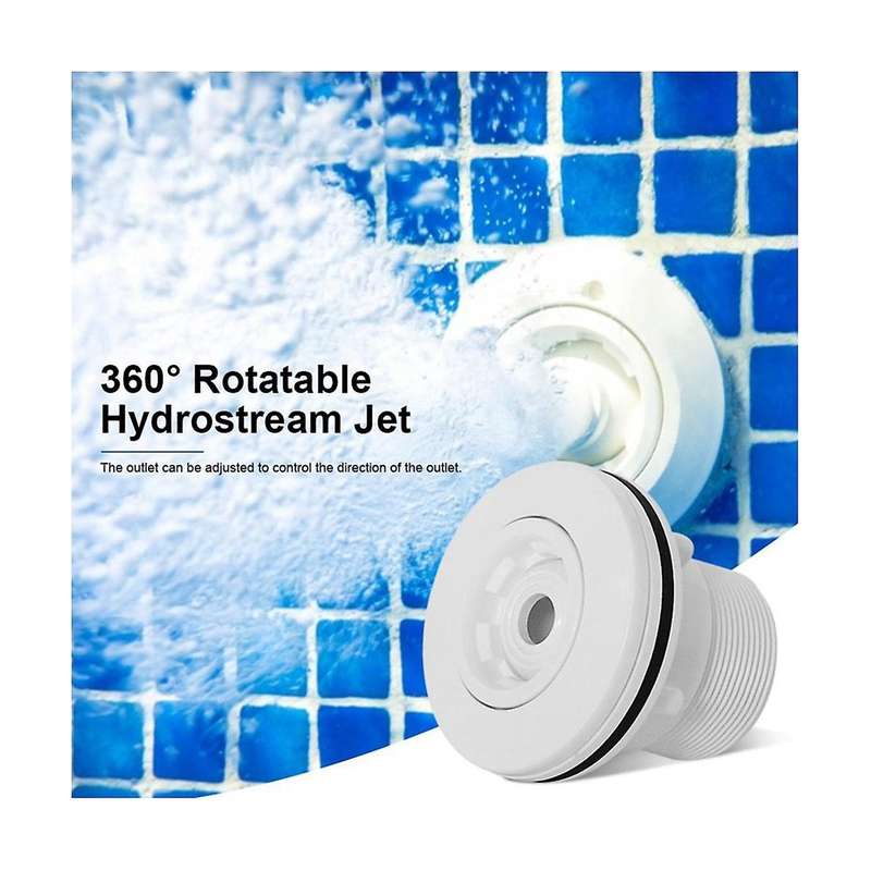 Outdoor Swimming Pool Nozzle Accessories 360-Degree Rotatable Return Jet Water Massage Nozzle Swimmi