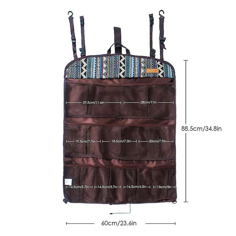 Outdoor Tools Travel Camping Tent Storage Hanging Bag Fold-Up Household Wall Hanging Bag with Back S