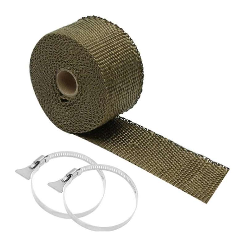 Outdoor Tent Stove Fireproof Pipe with Heat Resistant Tape 2 Adjustable Clamps