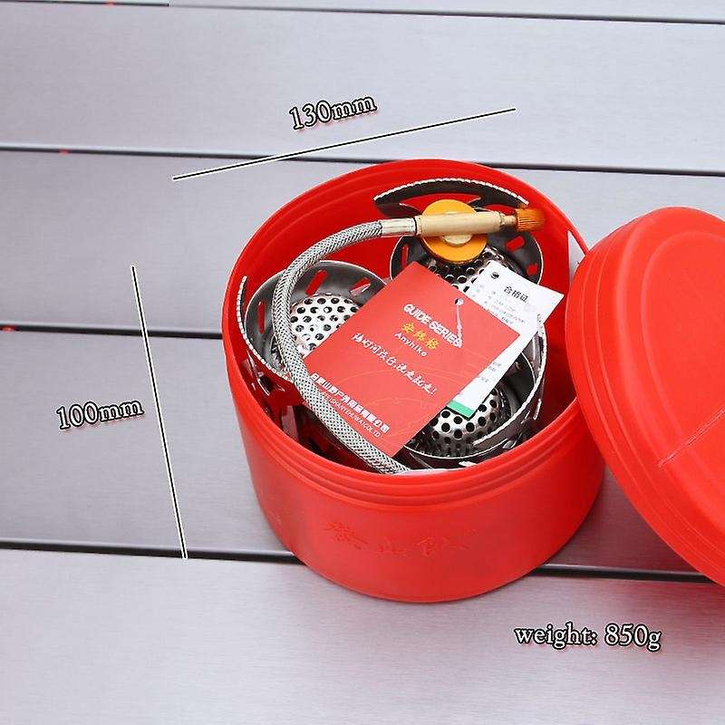 Outdoor Three Cooker Portable Folding Camping Fierce Fire Stove Picnic Hiking Cooking Gas Stove