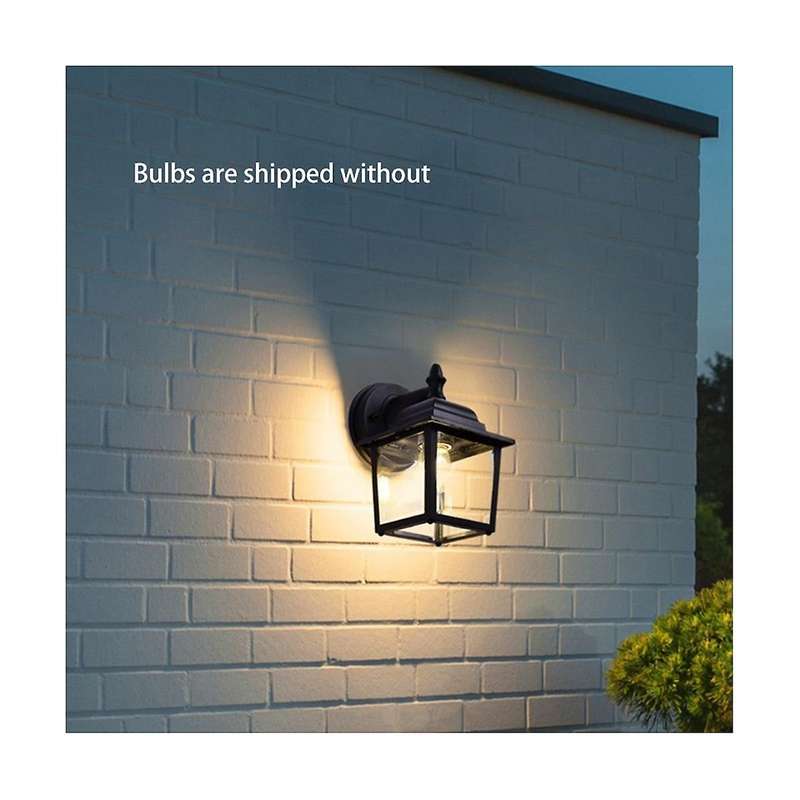 Outdoor Wall Lantern, Exterior Waterproof Wall Sconce Light Fixtures, Black Front Door Wall Lightin