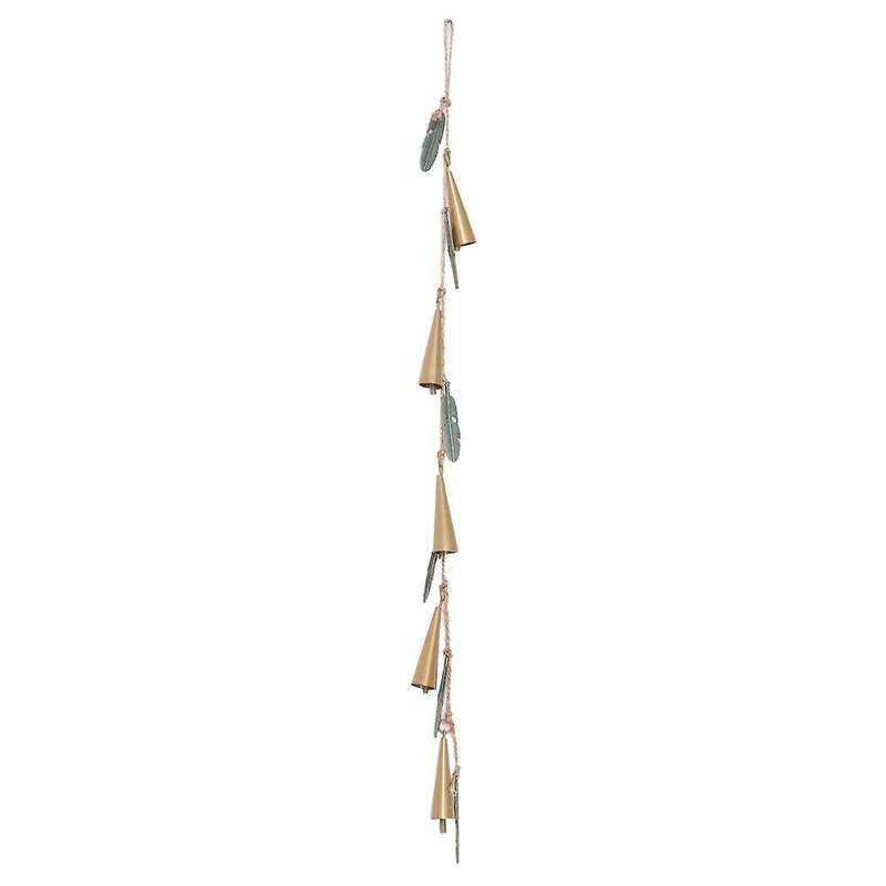 Outdoor Vintage Wind Chime,iron Art Pendant ,hanging Outdoor Hanging Leaf Wind Chime Decoration