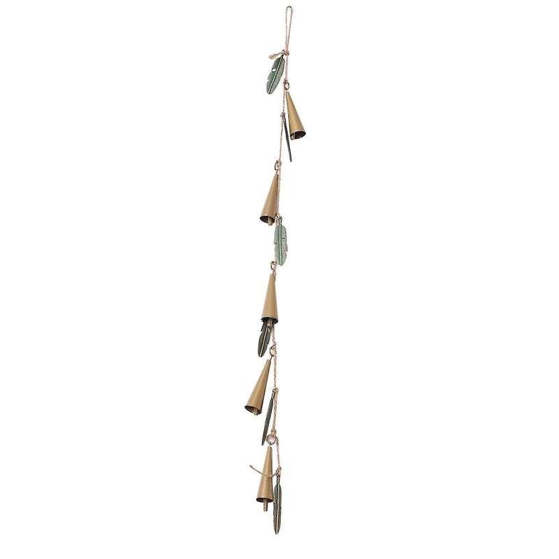 Outdoor Vintage Wind Chime,iron Art Pendant ,hanging Outdoor Hanging Leaf Wind Chime Decoration