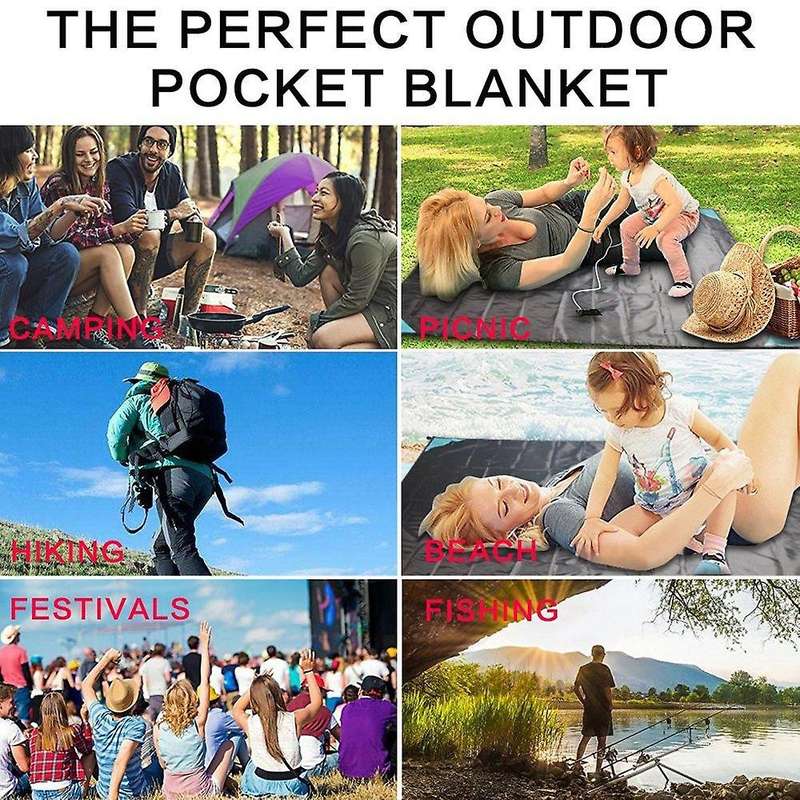 Outdoor Travel Camping Folding Picnic Portable Pocket Mat Portable Pocket Waterproof Beach Mat with