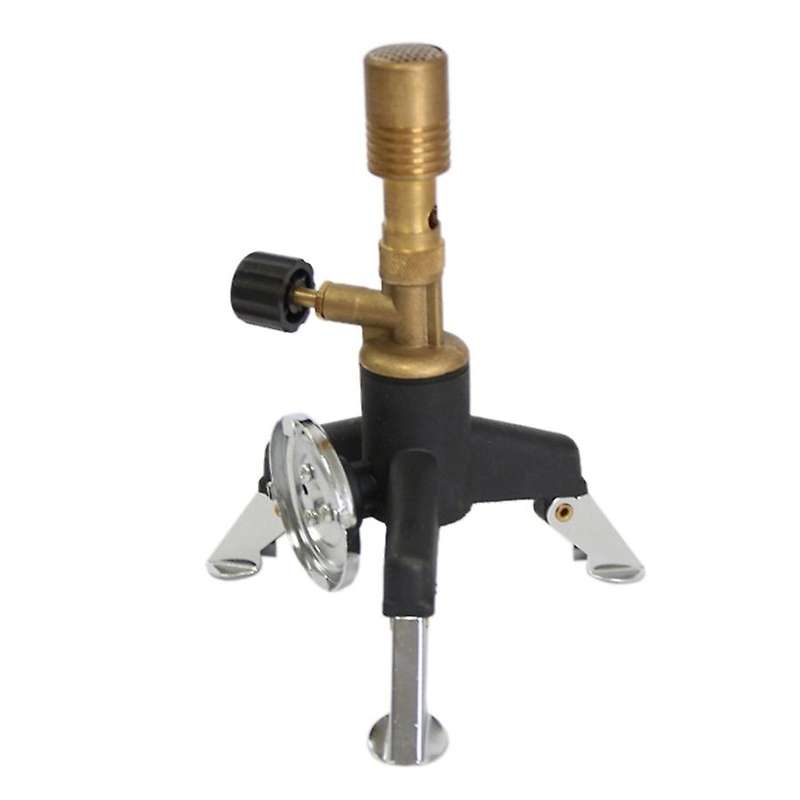Outdoor Tripod Gas Stove Adapter Fuel Tank Bracket Connector + Portable Bunsen Lamp Set