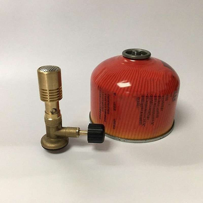 Outdoor Tripod Gas Stove Adapter Fuel Tank Bracket Connector + Portable Bunsen Lamp Set