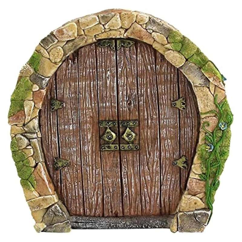Outdoor Tree Fairy Door, Fairy Garden Miniature Gnome House Doors and Windows, Mini Fairy Garden Scu