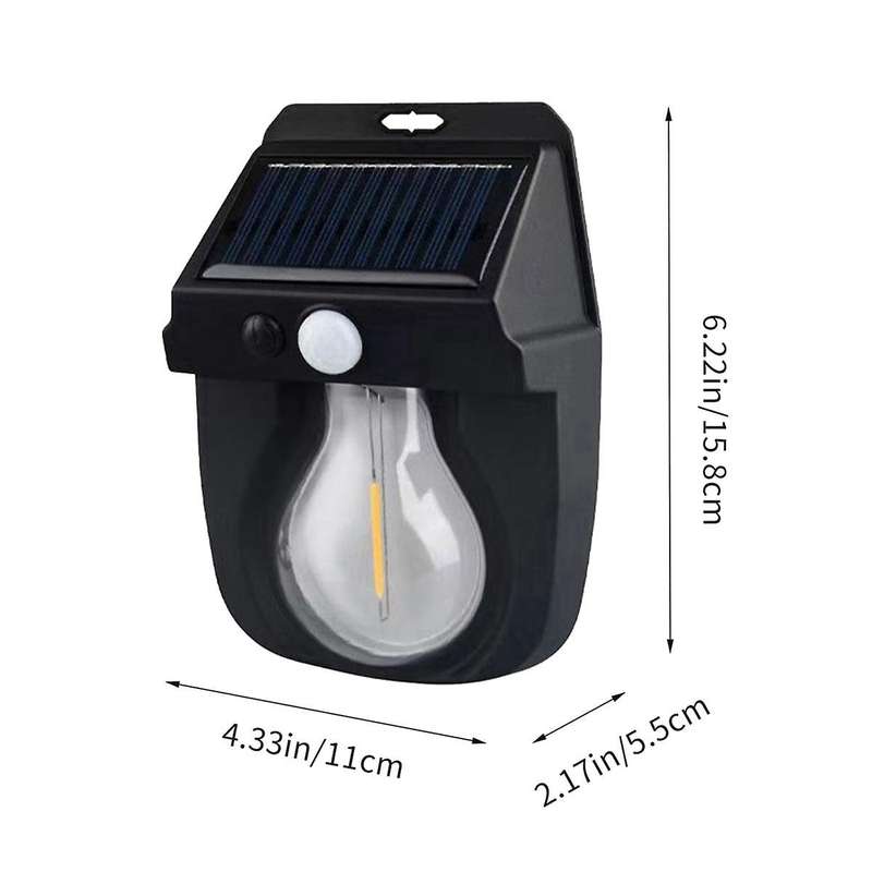 Outdoor Wall Lights Solar Wall Lights, Wireless Dusk to Dawn Outdoor Porch Lights
