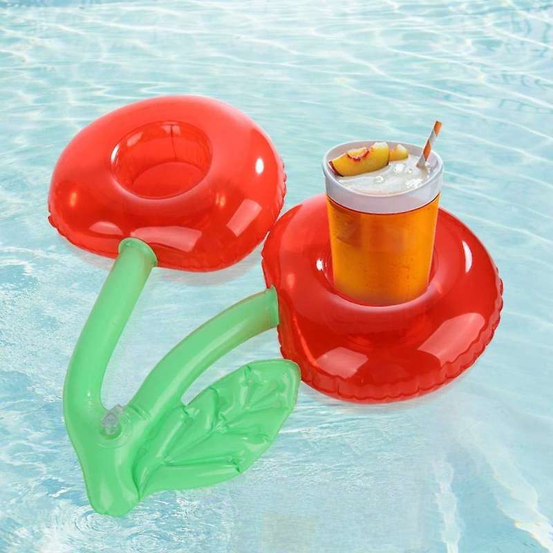 Outdoor Water Cherry Cup Holder Pool Party Drink Holder Floating Beach Floating Water Bar Cherry Sha
