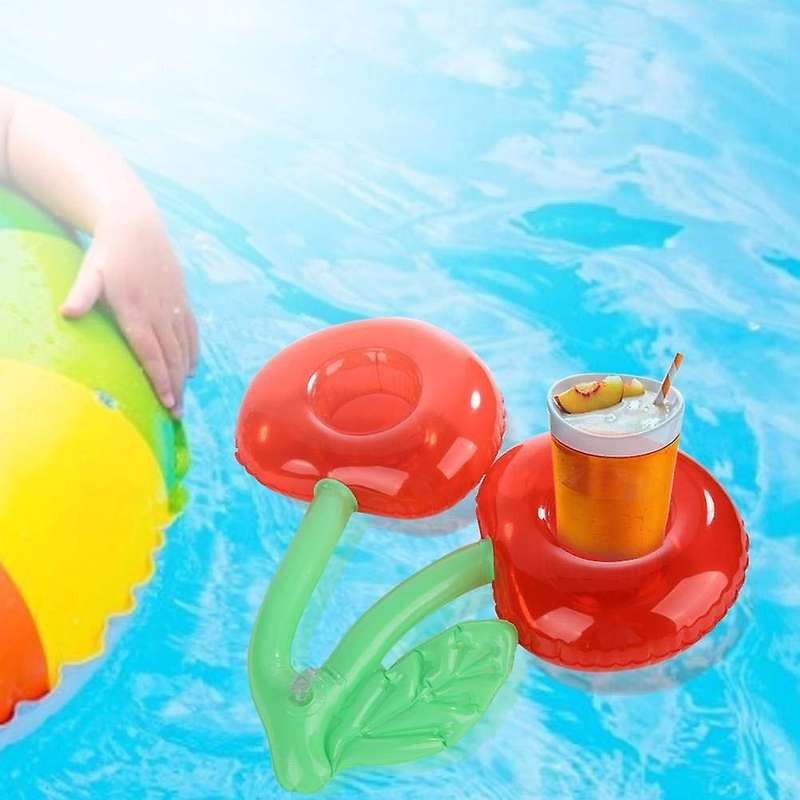 Outdoor Water Cherry Cup Holder Pool Party Drink Holder Floating Beach Floating Water Bar Cherry Sha