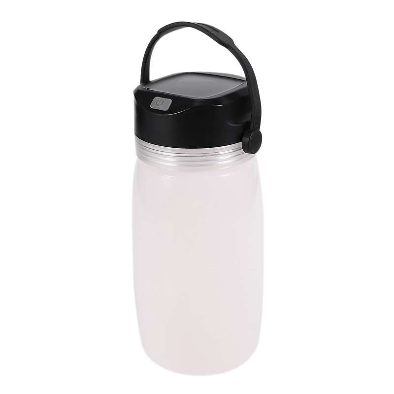 Outdoor Water Cup Portable Leak-Proof Sports Kettle Water Bottle Solar Rechargeable Camping Lamp