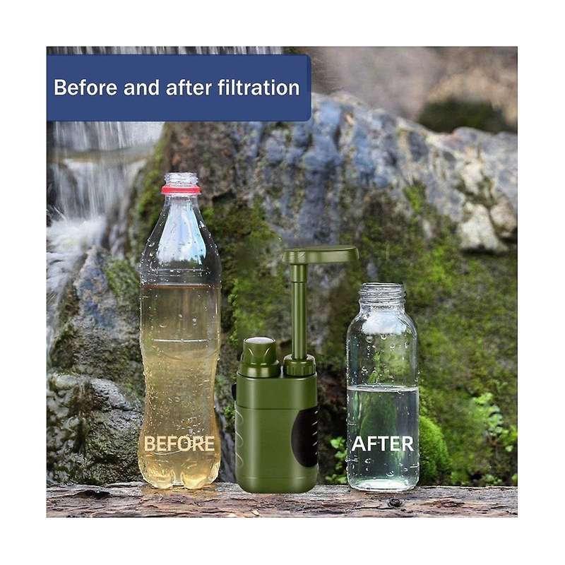 Outdoor Water Purifier Kit Camping Hiking Water Filter Straw Replacement Filter Water Filtration Pu