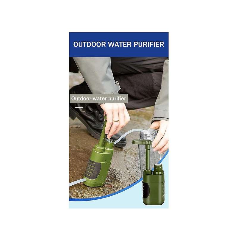 Outdoor Water Purifier Kit Camping Hiking Water Filter Straw Replacement Filter Water Filtration Pu