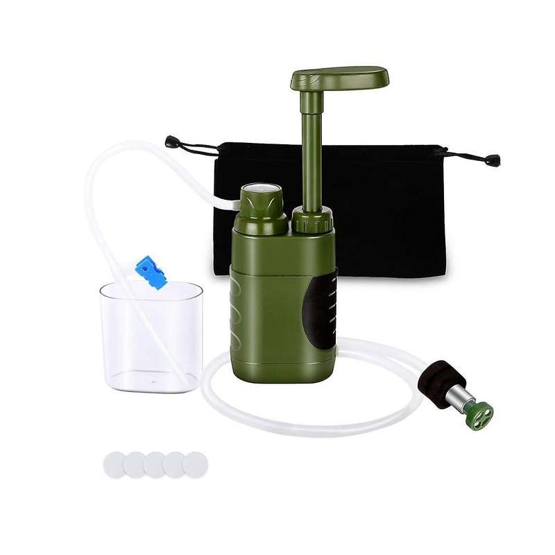 Outdoor Water Purifier Kit Camping Hiking Water Filter Straw Replacement Filter Water Filtration Pu