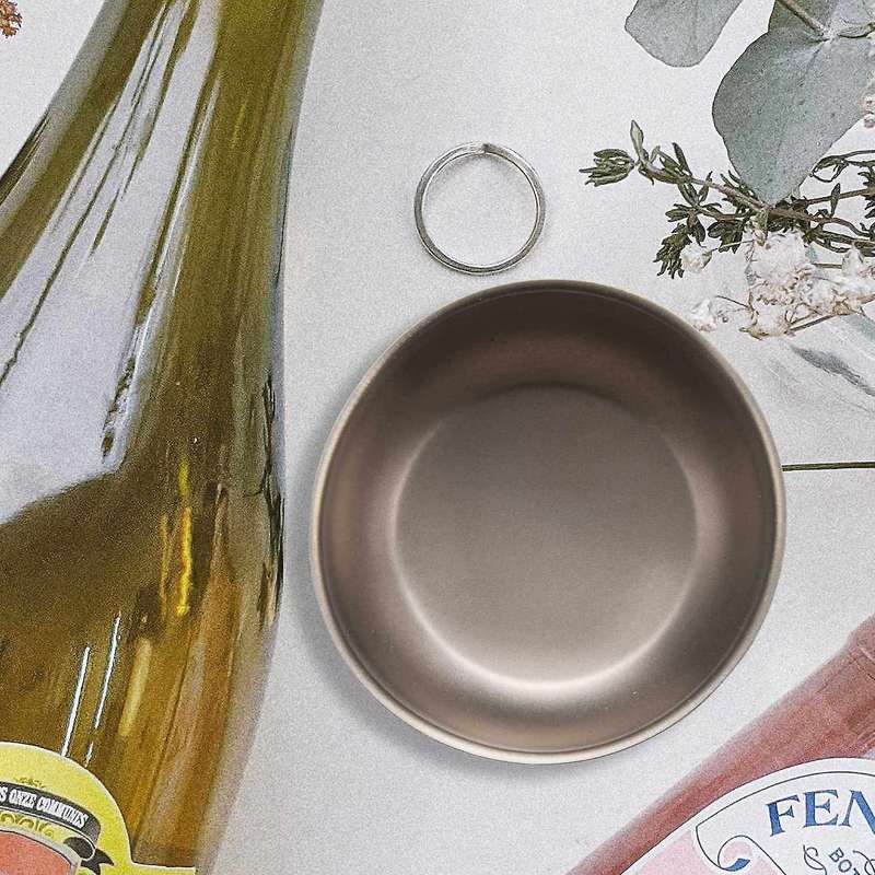 Outdoor Wine Glasses Titanium Water Mug Cup Camping Pot Cooking Picnic Round Cup Applicable Handines