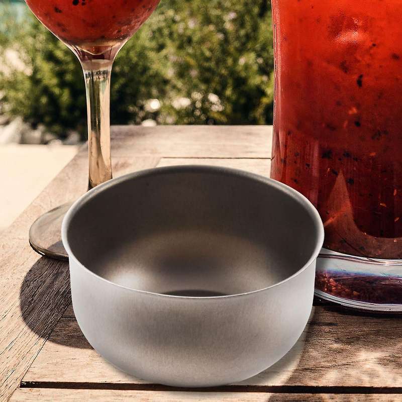 Outdoor Wine Glasses Titanium Water Mug Cup Camping Pot Cooking Picnic Round Cup Applicable Handines